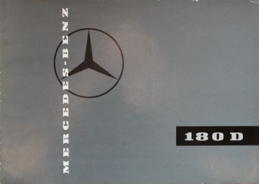 Mercedes-Benz 180 D Modellprogramm 1959 Automobilprospekt (4936)